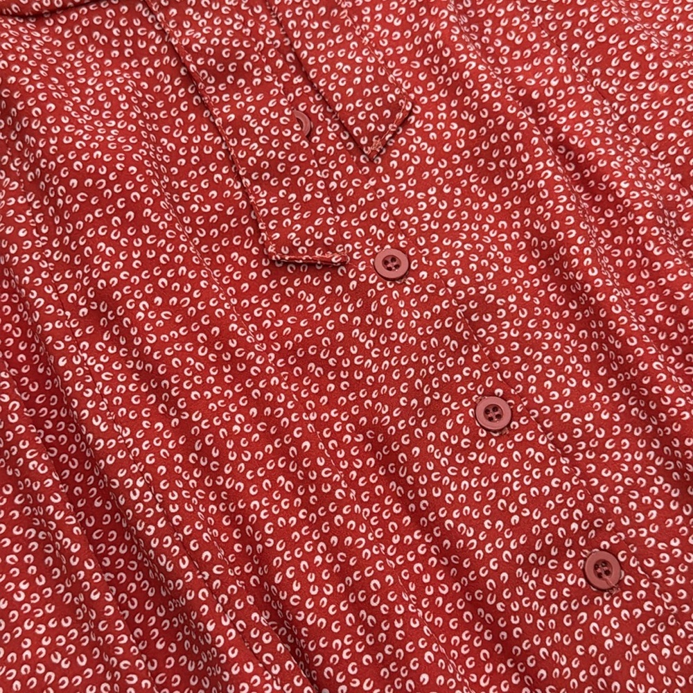 Lulus Burnt Orange Button Tie Front Sundress - image 2